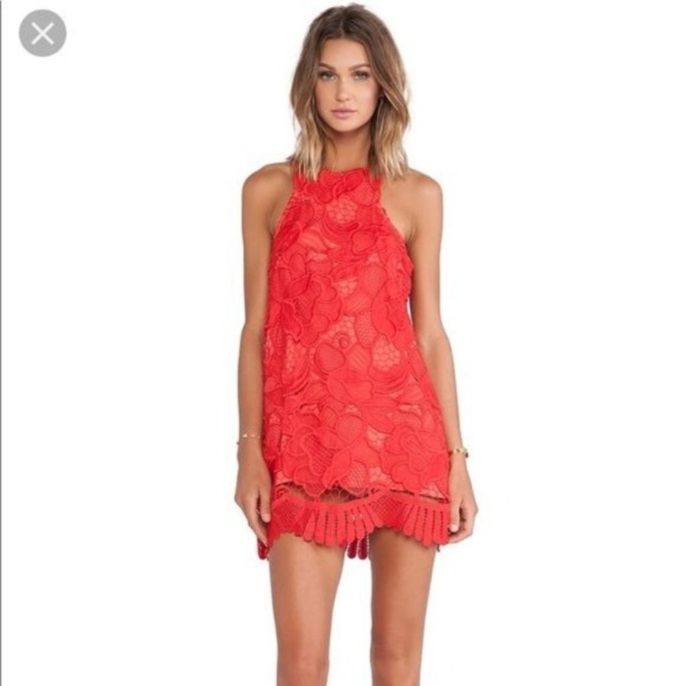 Lovers + Friends red dress